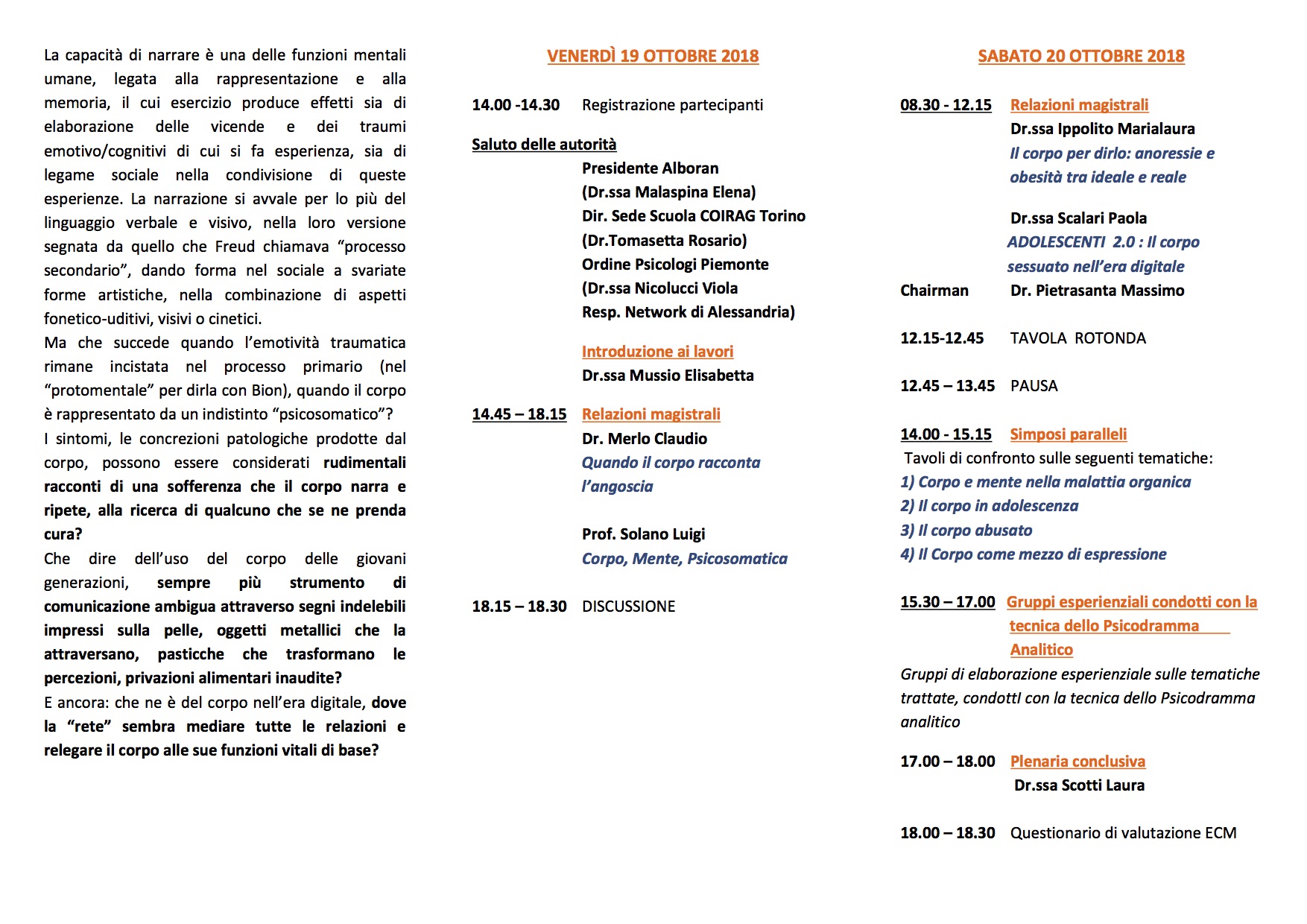 Brochure Quel che il corpo racconta 2018 30 L finale